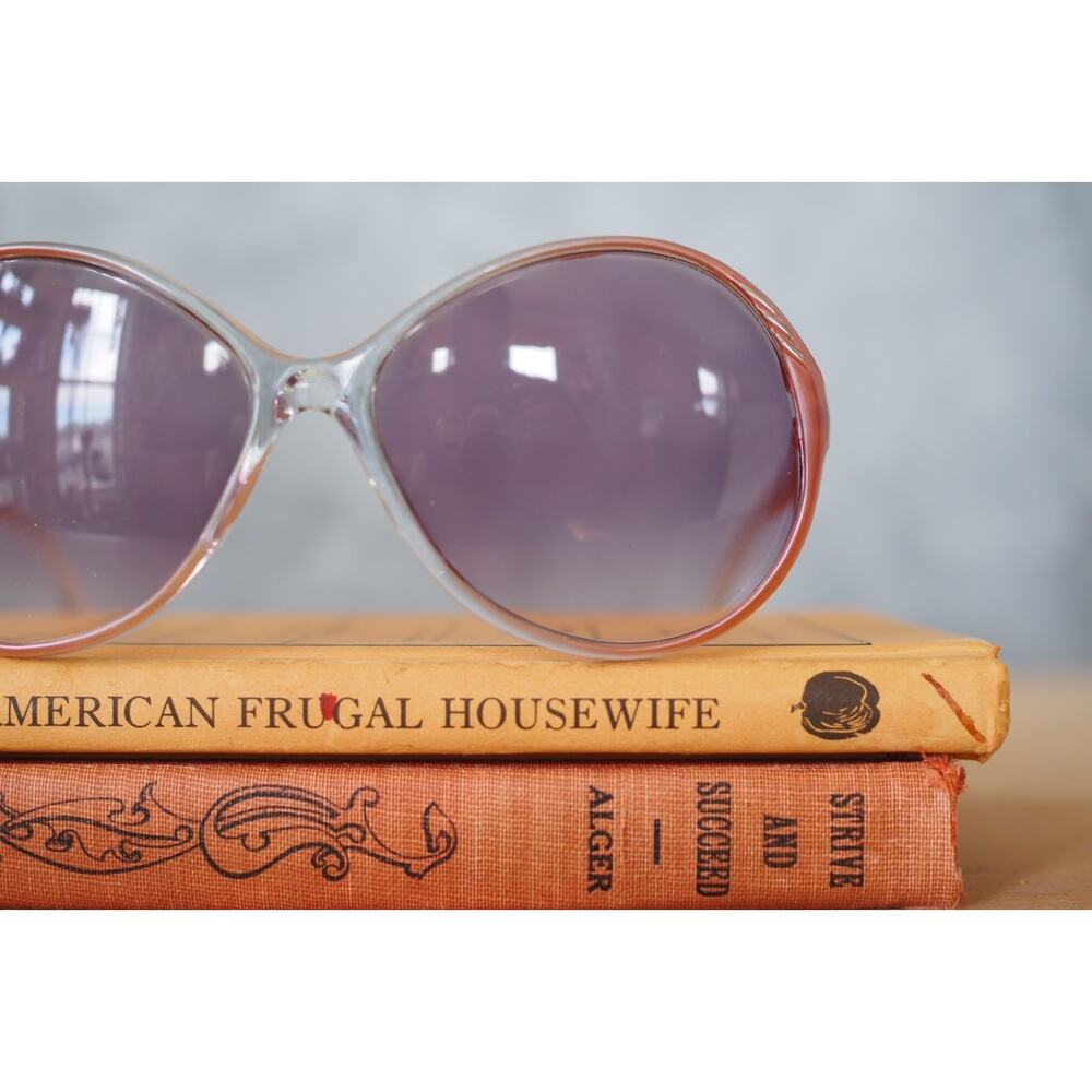 Vintage 1970s Foster Grant Sunglasses USA Made Glam Retro Grandma chic NOS - Picture 8 of 14